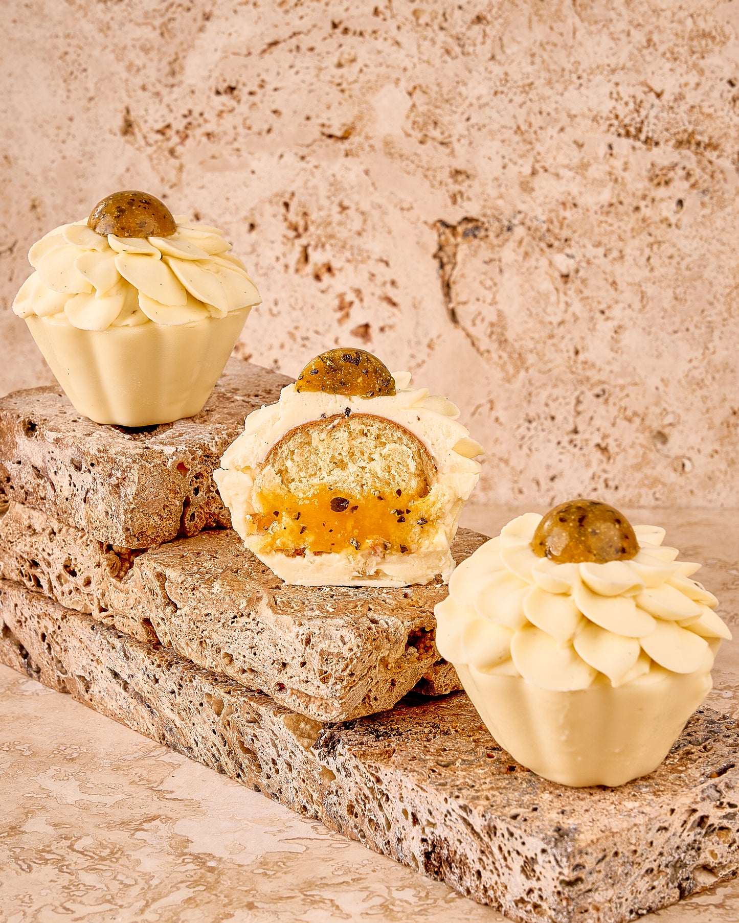 Baba de frutos amarillos
