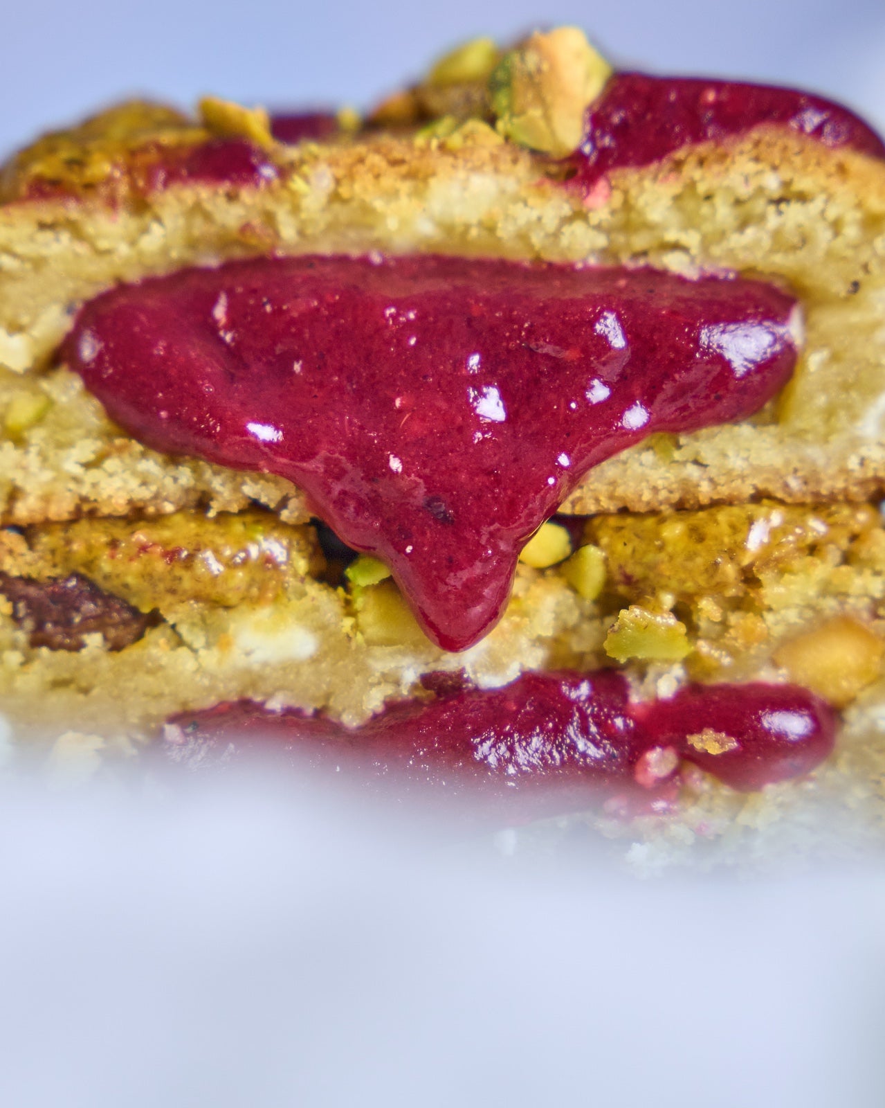 Galleta de Pistacho y Frambuesa