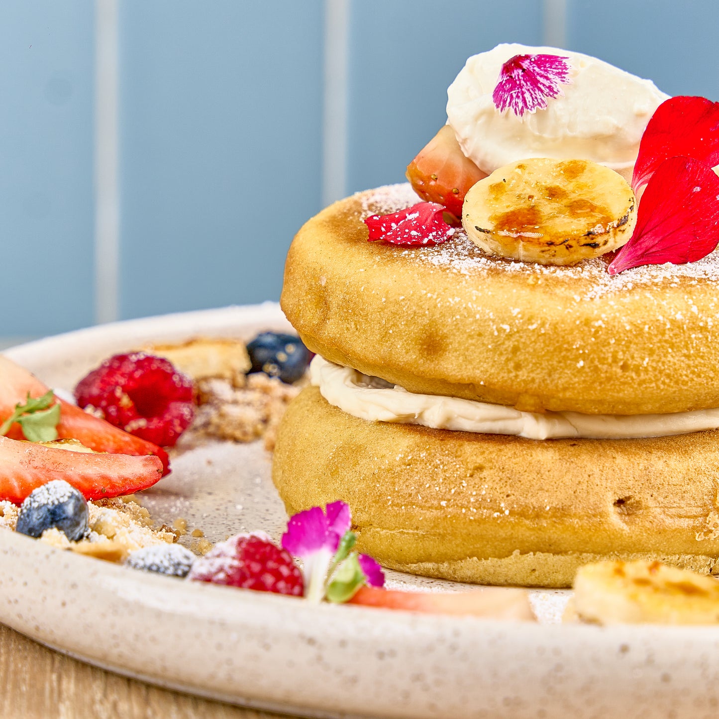 Pancakes o waffles dulces