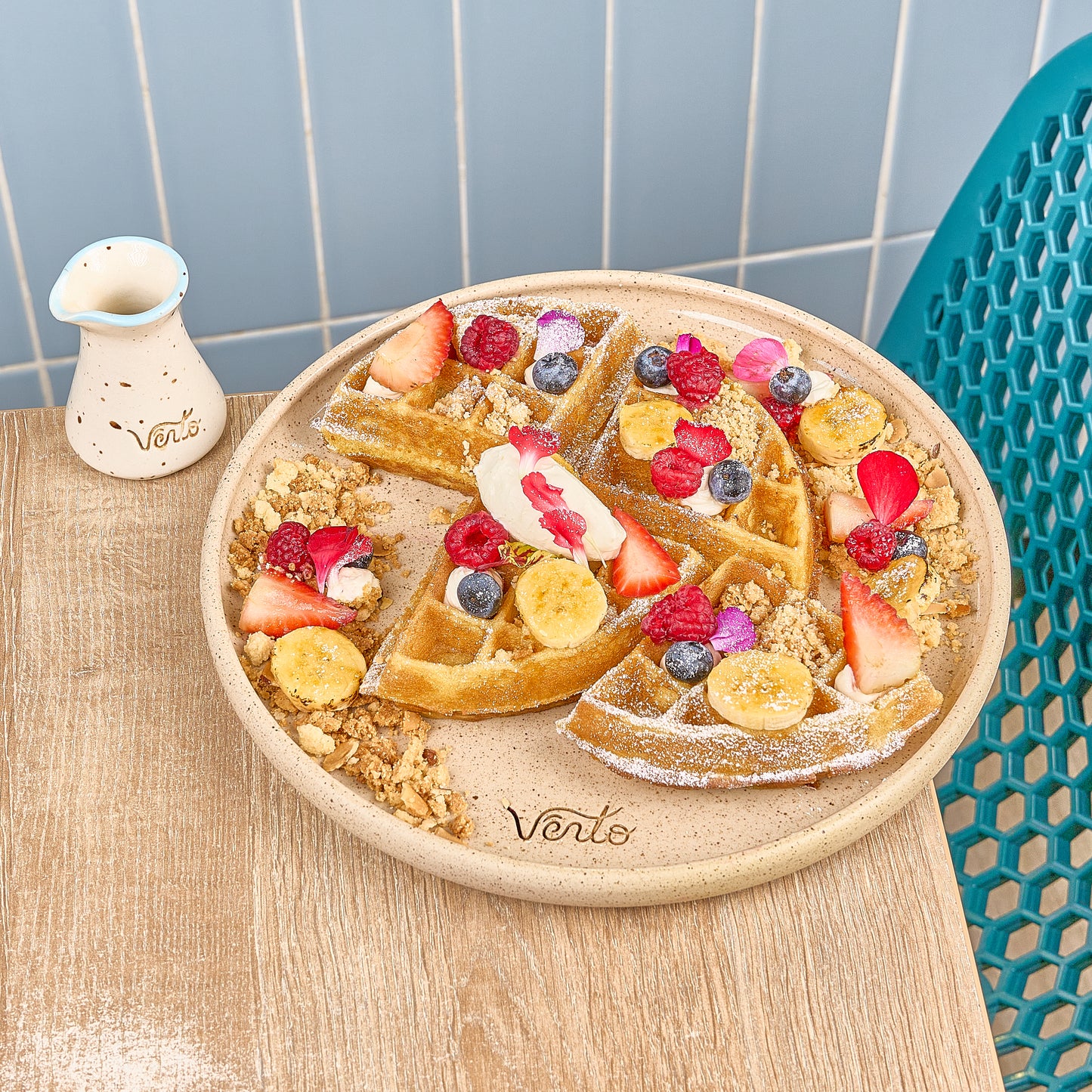 Pancakes o waffles dulces
