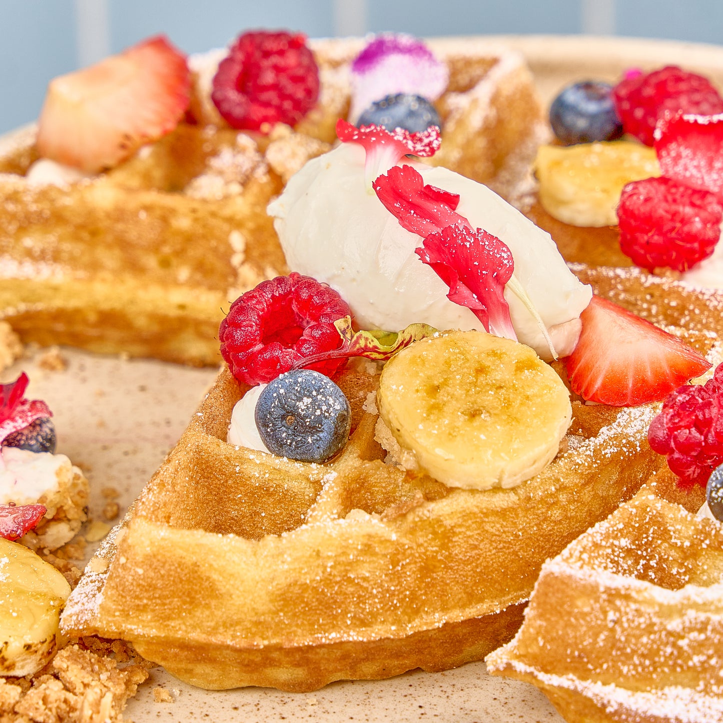 Pancakes o waffles dulces